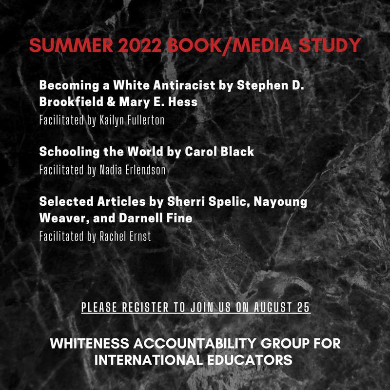 Whiteness Accountability Group Summer Study Session