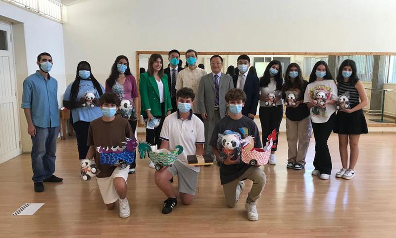 Brummana Presents Robotics Project to the Chinese Embassy