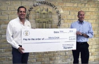 ACS Amman Thanks TIE for Helping Syrian Refugee Kids to Be Kids